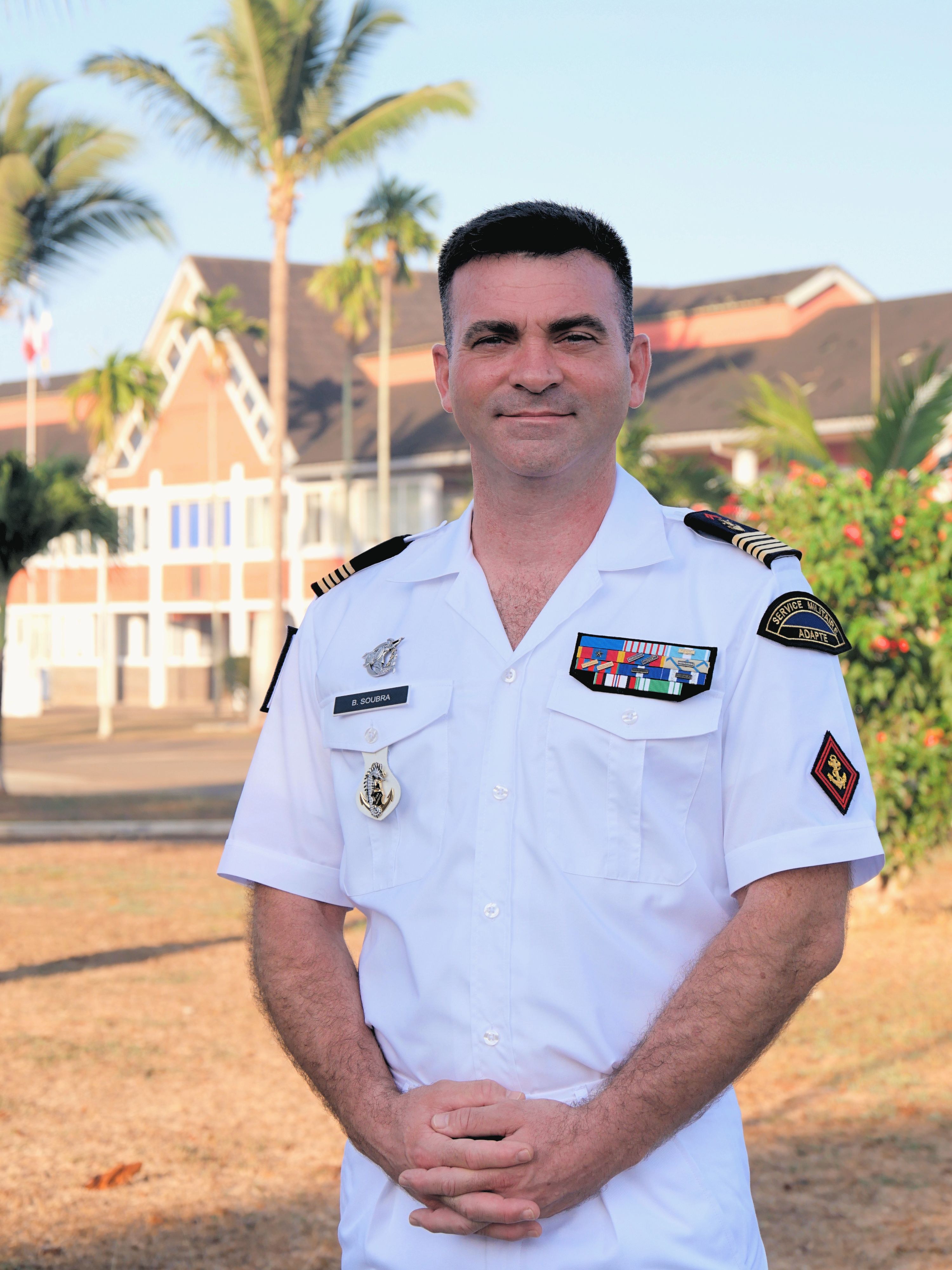 Colonel Guillaume LARABI chef de corps du RSMA de Mayotte 